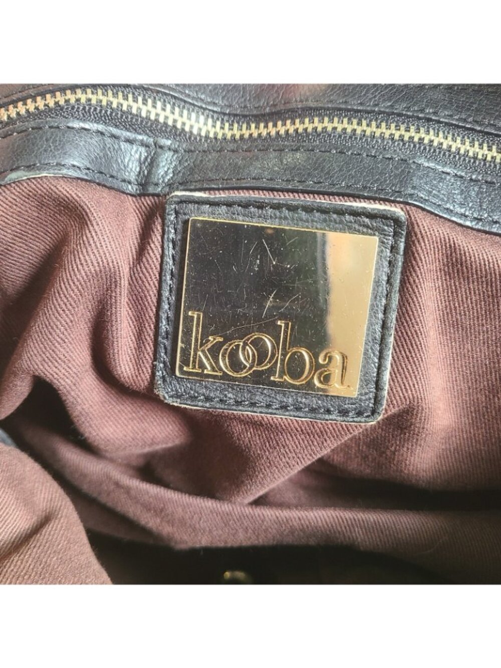 Kooba Leather Rose Hobo Bag Black Excellent Condition Vintage - Picture 5 of 8